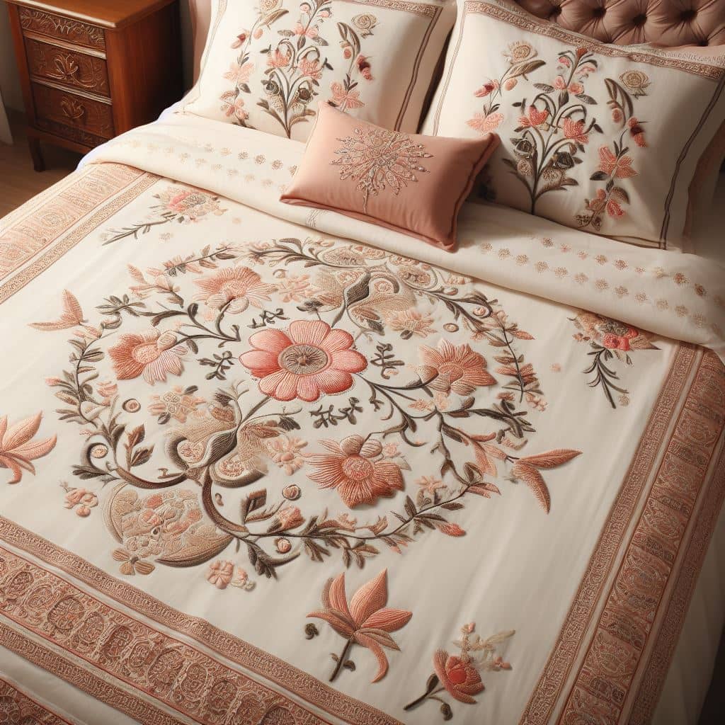 Premium Embroidered Bedsheets At Affordable Prices